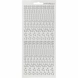 Stickers Zilver - Sterren Stickers - Feestelijke Zelfklevende Stickervellen - DIY Decoratie Voor Scrapbooking & Kaarten Maken - 10x23 cm