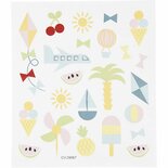 Stickers Zomervakantie - Zelfklevende Plakstickers - DIY Creatieve Versiering & Scrapbooking - 15x16,5 cm