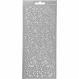 Stickers Zilver Swirl - Zelfklevende Foliestickers Met Swirl Design - DIY Decoratie Voor Knutselen, Scrapbooking & Kaarten - 10x23 cm - 1 Vel