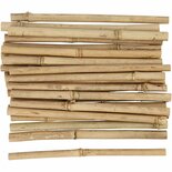 Stokken - Stokjes - Contructie Stokjes - Bamboe Onbehandeld - Decoratie - Lengte: 20 cm - Dia: 8-15 mm - 30 stuks