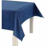 Tafelkleed - Imitatie Stof - Donkerblauw - 125 cm Breed - 10 Meter - Unikleur Tafelkleed