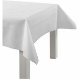 Wit Tafelkleed - Waterafstotend en Herbruikbaar Tafellaken - Stevig Namaaktextiel - Luxe Tafeldecoratie voor Feesten, Bruiloften en Evenementen - Stijlvolle Tafelbescherming - 10 Meter Rol