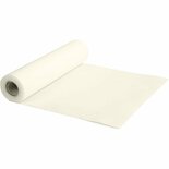 Tafelloper - Lang Tafelkleed - Smal Tafelkleed - Crèmekleurige Tafelloper - Tafeltextiel Crème - Feestelijk - Luxe Tafeltextiel - Elegante Tafeldecoratie - Imitatiestof - 30cm x 10 mtr