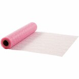 Tafelloper - Lang Tafelkleed - Smal Tafelkleed - Lichtrode Tafelloper - Tafeltextiel Lichtrood - Feestelijk - Luxe Tafeltextiel - Elegante Tafeldecoratie - Happy Moments - 100% Polyester - 30cm x 10 m