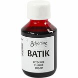 Textielverf Rood - Rode Kledingverf - Batikverf - Stofverf - Textiel Kleurstof - Stoffenverf - Verf Voor Kleding - Textiel Verven - Kleurstof Voor Stof - DIY Kleding Verven - 100ml