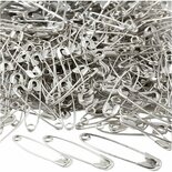 Veiligheidsspelden Zilver Groot - Lange Veiligheidsspelden - DIY Naaigereedschap - Zilveren Spelden - Diverse Lengtes 28+31+36 mm - Dikte 0,7-0,8 mm - Set van 600 Stuks