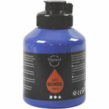 Acrylverf - Blauwe Verf - Acrylaatverf - Acrylic paint - Hobbyverf - Sneldrogende Verf - Dekkende Verf - Waterbasis Verf - Ultra Marine - Semi Glanzend - Pigment Art School - 500 ml