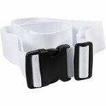 Bagageriem Wit - Verstelbare Kofferband - Reiskoffer Riem - Veiligheidsriem Bagage - Kofferband Met Cijferslot - Elastische Kofferband - Anti-Diefstal Riem - B 5 cm - 92-164 cm - 1 Stuk