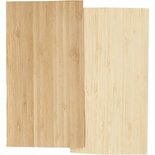 Bamboe Fineer - Hout Fineer - Naturel - Decoratie Fineer - Afm: 12x22cm - Dikte: 0,75mm - 2 x 2 vellen