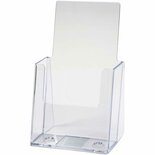 Brochurehouder – Houder Voor Folders – Opbergstandaard Papier – Documentenhouder Voor Brochures – Transparant Acryl Houder – 110x80x200 mm - 1 Stuk