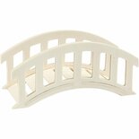 Houten Brug - Miniatuur Brug - Natuurlijke Houten Look - Geschikt voor Diorama’s & Modelbouw - Met Railing aan Beide Zijden - Afmeting: 15x6x7 cm - 1 Stuk