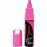 Chalk Marker – Neon Roze Krijtstift – Geschikt Voor Glas, Ramen, Porselein, Plastic En Papier – Lijndikte 8mm – Sneldrogend En Eenvoudig Afwasbaar – 1 Stuk.