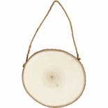 Deurschild Hout - DIY Deurschild - Houten Deurplaat - Ronde Deurhanger - 12-14 Cm - 1,5 Cm Dikte - 1 Stuk