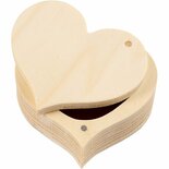 Doos - Houten Doos - Kleine Opbergdoos - DIY Decoratiedoos - Creatieve Dozen - Vierkante Dozen - Handwerk Opbergdoos - Knutselmateriaal Dozen - Kleine Houten Doosjes - 9x4cm / 1 Stuk