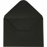 Enveloppen - Zwarte Kaarten Enveloppen - Luxe Zwarte Enveloppen - Briefpapier Accessoires - DIY Wenskaarten Enveloppen - Knutselproject Envelop - Hoogwaardig Zwart Papier - 11,5x16 cm - 10 Stuks