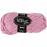Acrylgaren - Fantasia Garen - Roze Garen - Breigaren - Haakgaren - Handwerk Garen - Knutselgaren - Hoge kwaliteit 3-draads 100% acryl garen - Naald nr. 4,5 / 5 - 80 Mtr - 50 Gram - 1 Bol