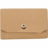 Faux Leather Portemonnee - Kant-en-Klaar Leerpapier - Personaliseerbare DIY Cadeauportemonnee - Voor Naaien & Decoreren - Lichtbruin - 8x11 cm, 350g, 1 Stuk