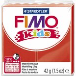 FIMO Kids Boetseerklei Rood - Hobbyklei - Knutselklei - Sieraden Maken - Staedtler FIMO soft - Zacht en Kneedbaar - 42 gram - Voor Kinderen