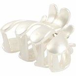 Haarkam - Luxe Parelmoer Haarkam - Haaraccessoire - Vintage Kam - Bruiloft Haardecoratie - Feest Haaraccessoire - Lengte 60mm - Breedte 38mm - 2 Stuks - 1 Doos