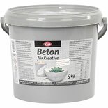 Hobbybeton - Betonpoeder Voor Creatieve Toepassingen - DIY Gietbeton - Beton Voor Sculpturen - Creatief Beton - Gewicht 5000 Gram - 1 Doos
