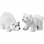 Ijsberen Beeldjes - Home Decor Ijsberen - Hars Beeldjes Wit - Decoratieve Ijsberen Figuren - Kleine Ijsberen Voor Interieur - 4,5 cm - 2 Stuks