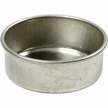 Kaarsenhouders - Metalen Cups Voor DIY Kaarsen, Adventkransen & Tafeldecoratie - Stevig Metaal - Warmtebestendig - Hoogte 15mm - Ø44mm - Set Van 12 Stuks