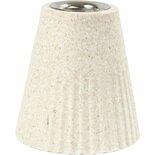 Bamboe Kandelaar - 7 cm Hoog - 6,8 cm Diameter - Metalen Inzetstuk voor Kaarsen - Milieuvriendelijk & Te Decoreren met Acrylverf of Porseleinstiften