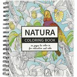 DIY Kleurboek - Natura Thema - Creatieve Kleurplaten - Formaat 19,5x23cm - 64 Pagina's - Voor Volwassenen en Kinderen - 1 Stuk