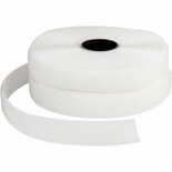 Klitteband - Haak En Lussluiting - Wit Klittenband - DIY Klittenband Voor Hobby - Krachtig Klittenband - Niet Zelfklevend Klittenband - Hobby Decoratieband - Breedte 20mm - Lengte 5m - 1 Rol