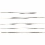 Kralenrijgnaald - Dunne Naald Voor Kralen - DIY Sieraden Benodigdheden - Fijne Rijgnaald Voor Knutselen - Lengte 6cm - Dikte 0,3mm - Set van 5 Stuks