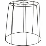 Zwarte Metalen Lampenkap - DIY Lampenframe voor Zelfgemaakte Lampen - Geschikt voor Omwikkelen, Breien, Haken of Direct Gebruik - Industrieel Design - Moderne Verlichting - 20 cm Hoog