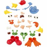 Lichaamsdelen voor Poppen Maken - DIY Onderdelen Poppen - Voeten, Handen, Ogen en Neuzen - Vrolijke Kleuren - 26 Stuks