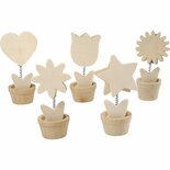 Memoclip - Decoratieve Clip - DIY Clip Voor Foto’s - Creatieve Knutselclip - Hobby Memo Clip - Hoogte 10cm - Diameter 5cm - Set Van 10 Stuks