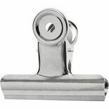 Metalen Klem Zilver - Stevige Papierklem - Geschikt voor Documenten, Tekenborden, Kunstwerken & DIY Creatieve Projecten - 7,5 cm - 6 Stuks
