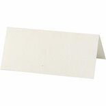 Naamkaarten - Off-White - DIY Creatieve Kaarten - Hobby Decoratie Kaarten - Voor Labels En Namen - Formaat 9x4cm - Gewicht 220gr - Set Van 20 Stuks