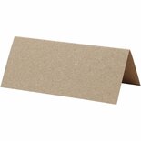 Naamkaarten - Naturel - Decoratieve Kaarten - DIY Labels Voor Projecten - Hobby Kaarten Voor Namen - Formaat 9x4cm - Gewicht 220gr - Set Van 20 Stuks