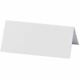 Naamkaarten - Wit - Creatieve Hobby Kaarten - DIY Decoratie Labels - Voor Namen En Teksten - Formaat 9x4cm - Gewicht 220gr - Set Van 20 Stuks