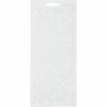 Stickers Wit - Bladeren Stickers - Zelfklevende Botanische Stickervellen - DIY Decoratie Voor Kaarten Maken & Scrapbooking - 10x23 cm