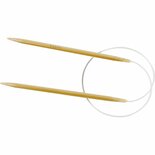 Rond Breinaalden - Flexibele Bamboe Breinaalden - DIY Handwerk Voor Beginners & Gevorderden - Duurzaam Breigereedschap - Dikte 5,5 mm - Lengte 60 cm - Set van 1 Stuk