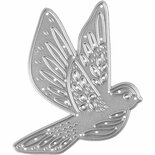 Stans- en Embossingmal Vogel - Snijmal Scrapbooking - DIY Papierkunst - Stansvorm - Stencil voor Kaarten - Hobby Mal - 5,6x6 cm - 1 Stuk