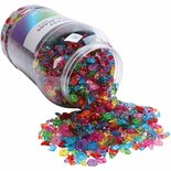 Facet Kralen – Plastic Mix Kralen – Kristallen Kralen – Doorzichtige Kralen – DIY Sieraden – Geslepen Kralen – Hobby Kralen – Kralen Voor Sieraden Maken – Mix – Multi – 3000 Gram