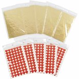 Stickers - Harten en Sterren - Zelfklevende Stickervellen - Decoratieve Mini Stickers - 14 mm - Set van 100 Vel