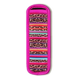 Ijslollyhoes - Ijsjeshouder - Popsicle Holder - Houder Voor Push Up Ijsjes - Calippo Houder - Tube Ijsjes Houder - Ijs Stick Houder - Vriesijsjes - Roze Luipaard Print