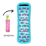 Ijslollyhoes - Ijsjeshouder - Popsicle Holder - Houder Voor Push Up Ijsjes - Calippo Houder - Tube Ijsjes Houder - Ijs Stick Houder - Vriesijsjes - Blauwgroen Caravan