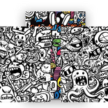 Kleurboek Monsters Graffiti - Kleurboek Volwassenen En Kinderen - Kleurplaten Monster Print - Graffiti Stijl - 22 Kleurplaten - 29x20cm