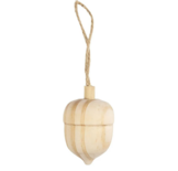 Eikel - Houten Eikel - DIY Houtdecoratie - Knutselen Met Houten Eikels - Creatieve Houten Versiering - Houten Miniatuur Eikel - Hobby Decoratiemateriaal - Hout Snijden Eikel - 4 cm - 1 Stuk