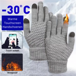 Heren Touchscreen Handschoenen - Winterhandschoenen Fleece - Handschoenen Met Touchscreen - Windproof Handschoenen - Fietshandschoenen Herfst Winter - Windproof - Warm - Comfortabel - Zwart