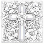 Bijbels kleurboek  Kleurboek kruizen  Kleurboek mandala kruizen  Bijbel kleurboek  Kruizen mandala kleurboek  Kleurboek bijbelse symbolen  Christelijk kleurboek  Kleurboek met kruizen  20x20cm
