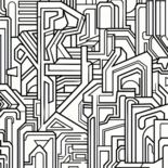 Abstract Kleurboek  Kleurboek Abstracte Kunst  Kleurboek Volwassenen Abstract  Abstracte Kleurplaten  Creatief Modern Abstract Art - Abstracte kunst  Geometrische kleurplaten - 20x20cm - 20 Kleur