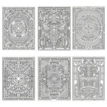 Kleurboek Mandala Doolhoven  Mandala Kleurplaten  Kleurboek Volwassenen  Creatieve Kleurboeken  Mandala Doolhof Kleurboek  Kleurboek Uitdaging  Kleurboek Met Doolhoven - A4 - 40 Kleurplaten